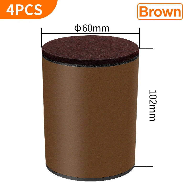 support meubles acier noir protecteur sol anti rayure adhésif 3m