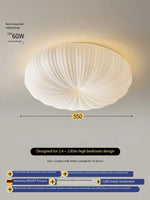 lampe suspendue moderne blanche plissée intérieure éclairage quotidien led acrylique facile