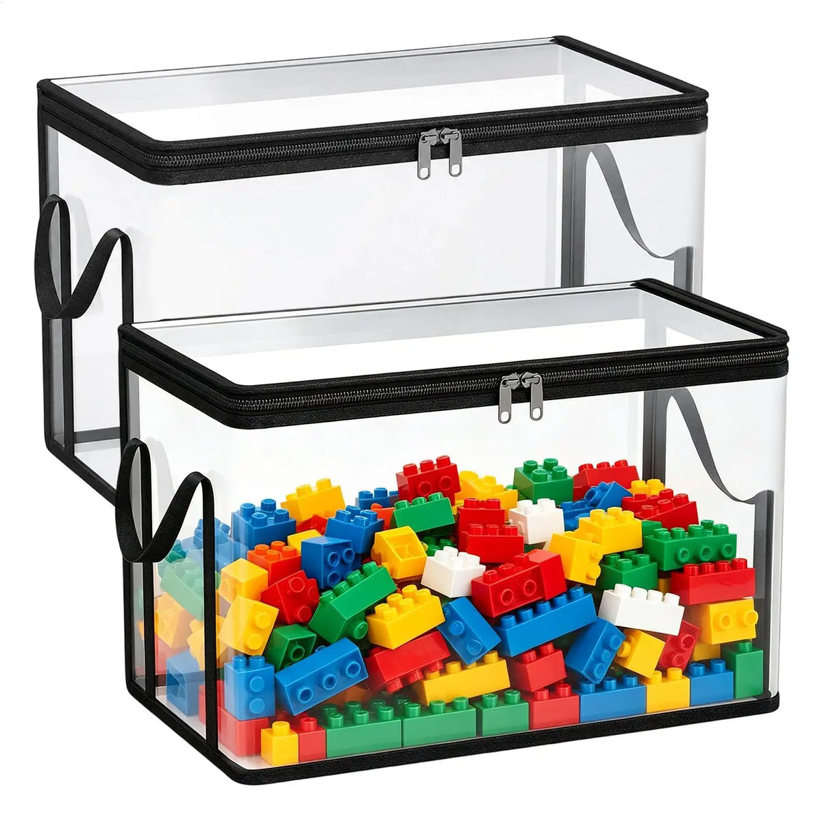 boîtes rangement transparentes pliables jouets peluches lego modernes pulls voitures fruits chambre enfants