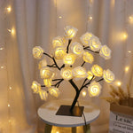 veilleuse arbre roses led rose jaune bleu blanc moderne chambre enfant camping festives adjustable