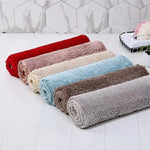 tapis bain poilu antidérapant imperméable résistant couleur gris moderneintérieur prière cuisine chambre