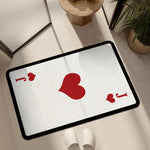 tapis blanc noir moderne as piques antidérapant polyester PVC intérieur extérieur salon chambre