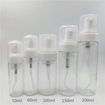 bouteilles mousse transparentes blanches pompe 30ml 50ml 60ml 100ml 150ml 200ml rechargeables cosmétiques