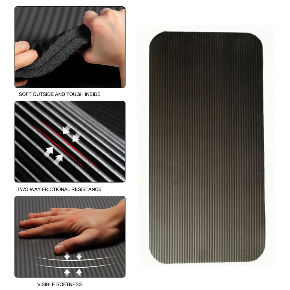 tapis yoga violet rayures moderne 25cm 60cm poignée noire yoga fitness