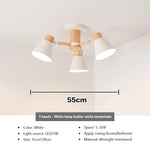 lampe suspendue conique bois blanc moderne scandinave ampoules e27 ajustable suction chambre salonhôtel restaurant