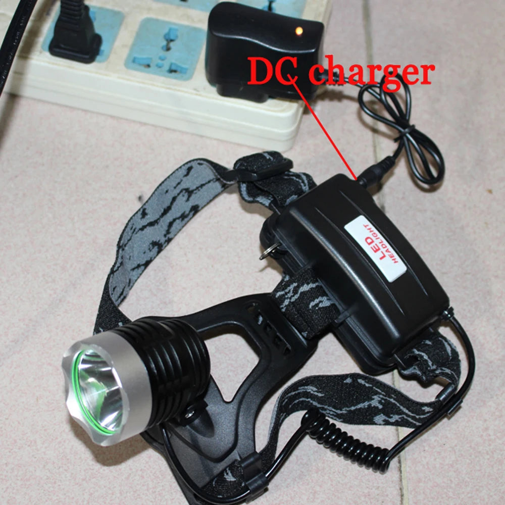 lampe frontale led super lumineuse modes étanche phares t6 camping pêche randonnée chargeur usb