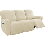 housse canapé velours moderne vert foncé bleu clair beige gris inclinable placesversible machine