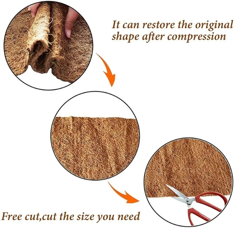 tapis coco naturel tapisserie fibre lézard tortue gecko terrarium décoration animal brun clair rustic