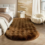 tapis salle bain antidérapant absorbant rapide flanelle beige gris marron ondulé moderne doux