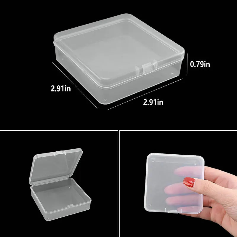 boîte rangement plastique transparente séparateurs bijoux accessoires petits objets divers