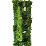 panneau végétal artificiel décoratif fleurs feuilles mur jardin extérieur maison moderne