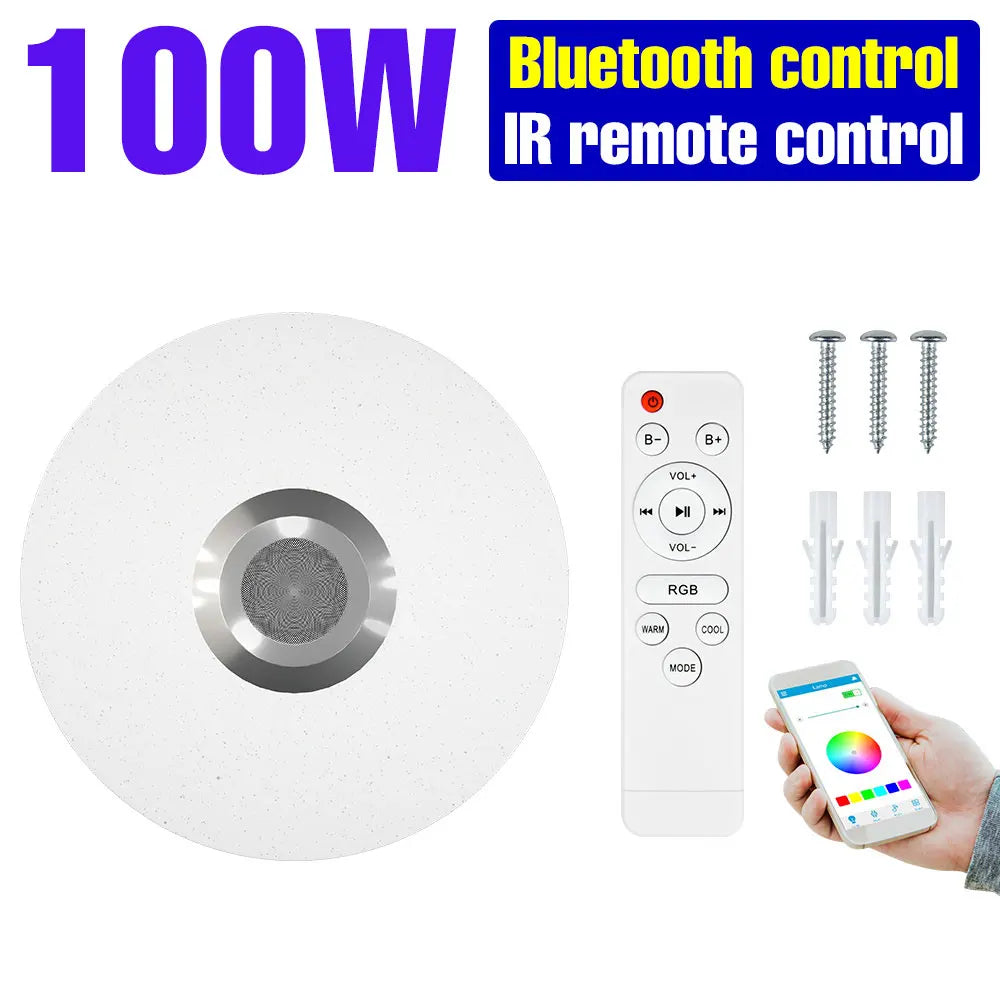 lampe inteligente rgb blanc moderne certification rohs ul bluetooth app télécommande musique