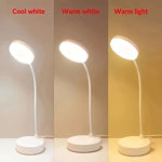 lampe led flexible blanc moderne interrupteur bouton poussoir câble usb opacité contemporaine rechargeable
