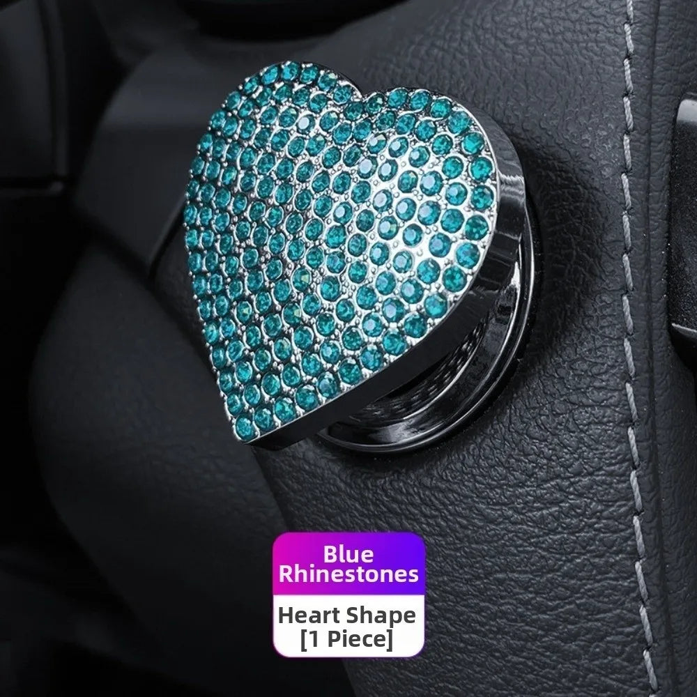 coeurs strass adhésifs modernes élégants rouge bleu argent