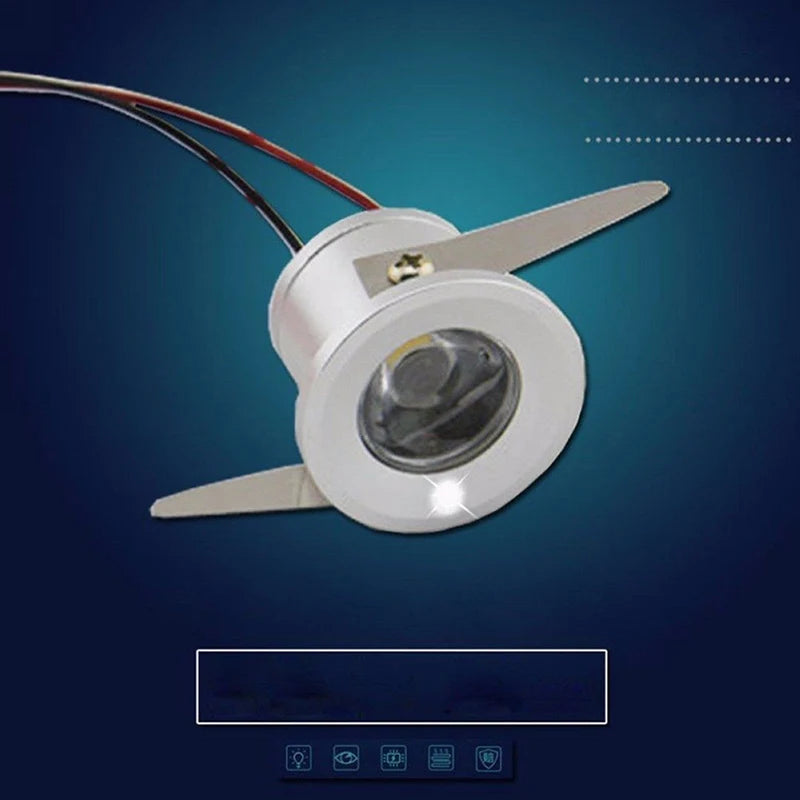 Spot LED argenté moderne câble vis fixations 31mm 24mm 22mm blanc chaud