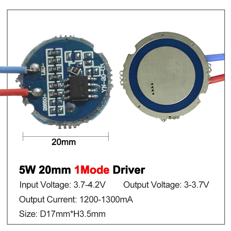 LED chip blanc haute puissance 3W 5W 16mm 20mm PCB moderne