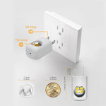 lampe nuit rechargeable led moderne adhésive blanc minimaliste prise eu us