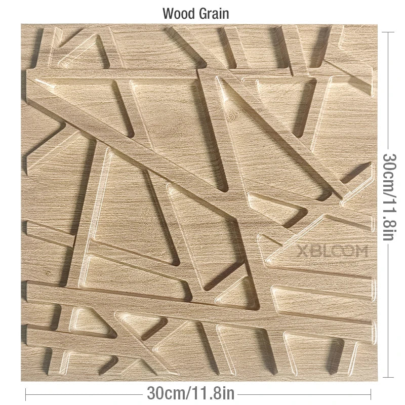 panneau décoratif 3d moderne triangles géométriques blanc adhésif opacité plastique