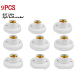 socquettes vis e27 ampoules blanc modernes base lampes doubles fixations plafonnier lumière or supports