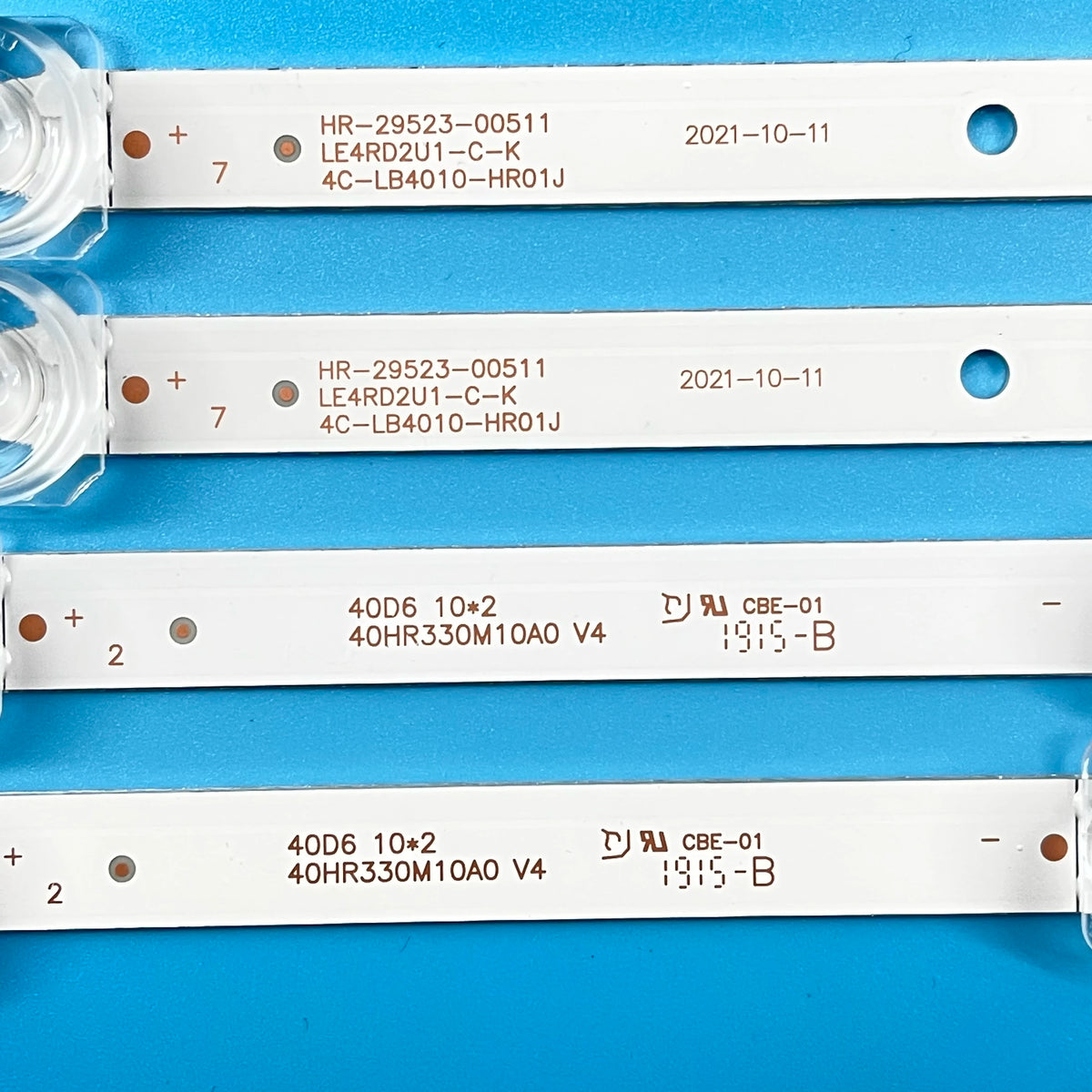 bande lumineuse led blanc moderne connecteurs 744mm 10x2 tv rétro éclairage