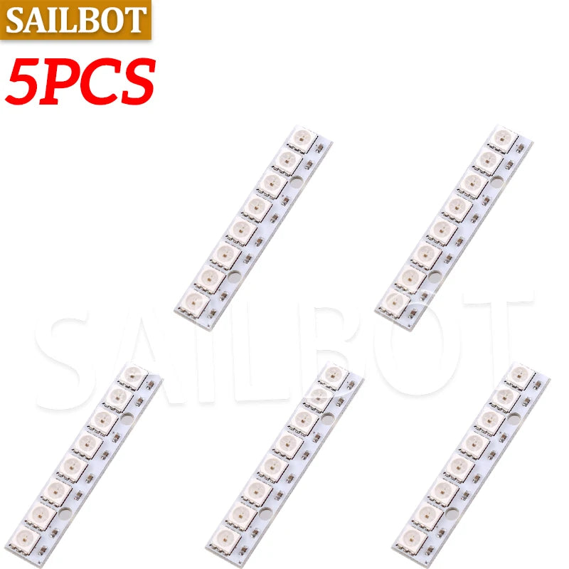 bande led 5050 rgb blanc moderne connecteurs électriques bits ws2812 led intégrées développement
