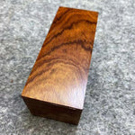 bois sculpture marron foncé rayures naturelles rustique non fini diy manche couteau 10x3x3cm 10x4x4cm