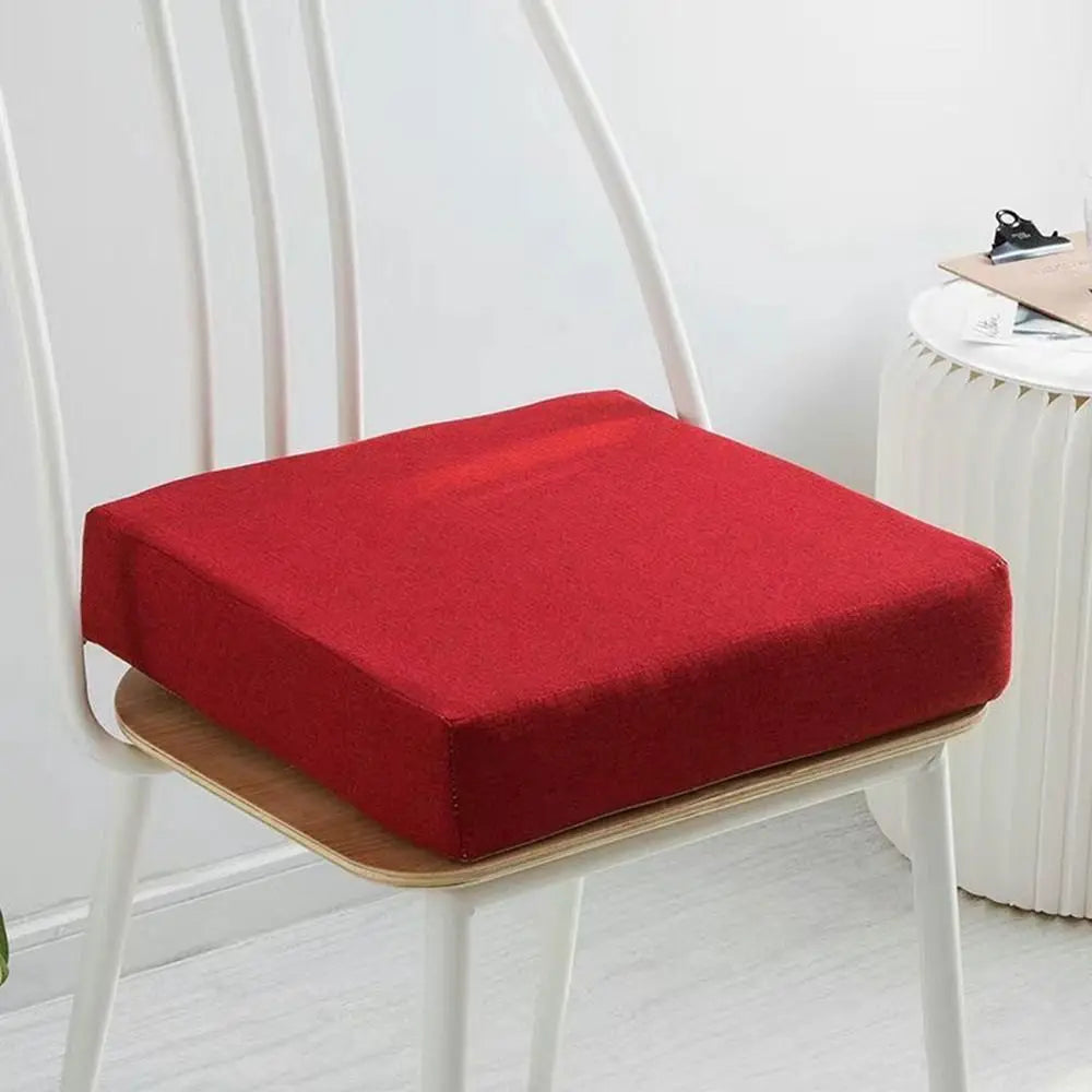 coussin carré moderne 40x40cm bleu clair rouge beige éponge haute densité tissu fixé