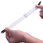 attaches élastiques clips métalliques tissu polyester coton blanc noir utilitaires ourlets vêtements fixations multifonctionnelles