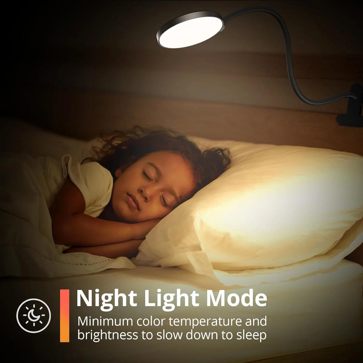 lampe flexible noir moderne rechargeable usb lumière blanche froide jour portable clipser