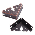 protections angle decoratives bois vintage floral gravures dentelles bronze argentedoré echangement meuble