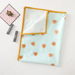 couverture bébé imprimée animaux mignons moderne beige vert rose douce