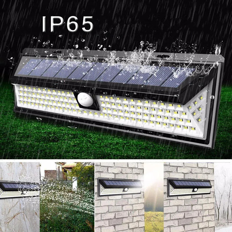 lampe solaire led panneaux solaires capteur mouvement ip65 moderne extérieure sécurité jardin contemporain