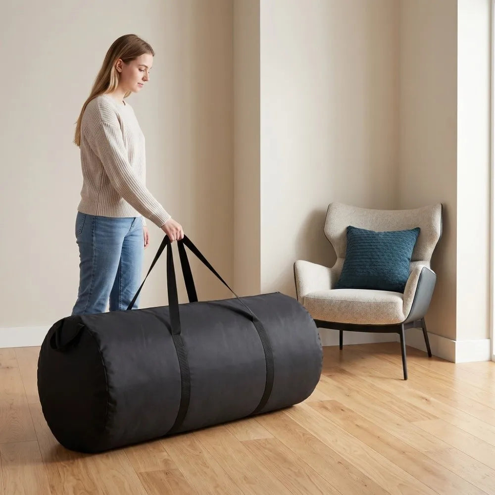 sac rangement polyester noir réutilisable ceintures ajustables grande capacité robuste imperméable moderne