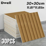 panneaux décoratifs modernes 30x30cm texture bois adhésifs auto posables intérieur extérieur 10 20 30