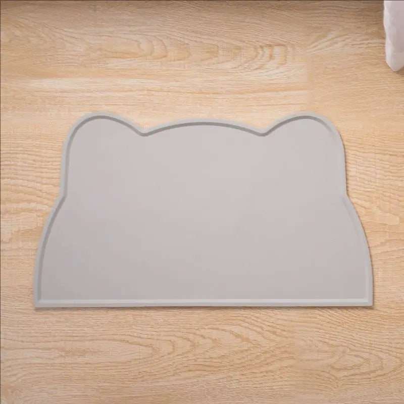 tapis alimentation animaux silicone antidérapant facile nettoyer résistant saleté protège fuite bord relevé moderne
