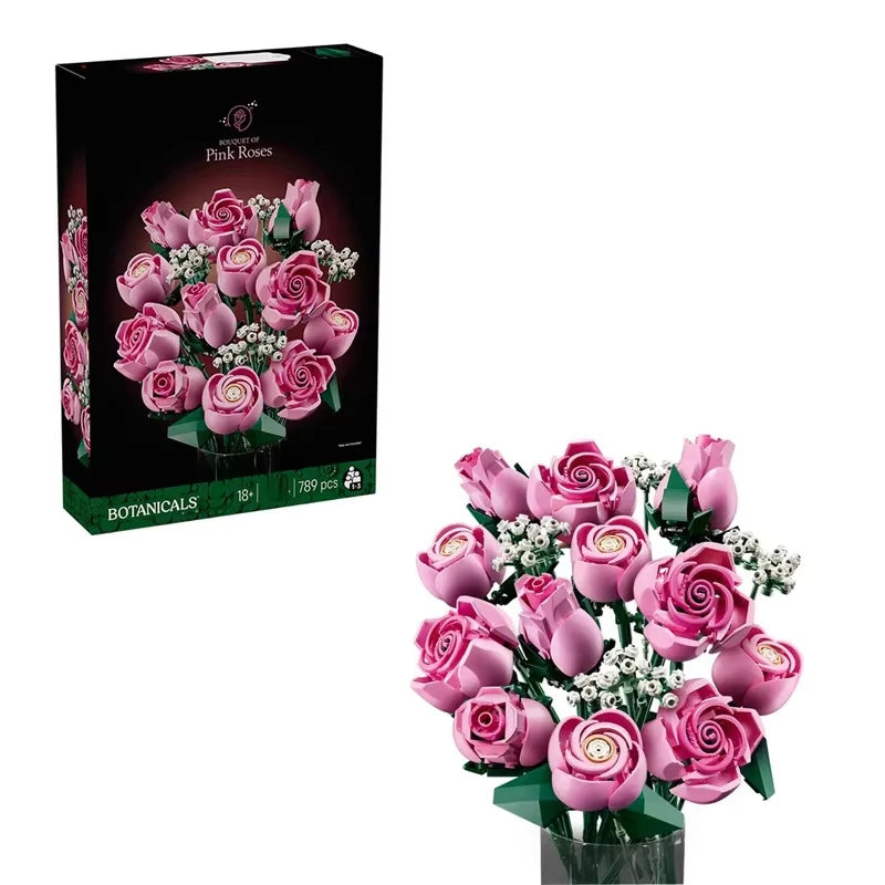 bouquets fleurs artificielles roses orchidées multicolores détaillées intérieur fête decoration