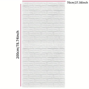 décoration murale brique adhésive moderne chambre enfant salon absorption son imperméable 200x70cm