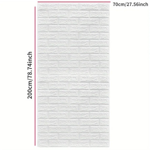 décoration murale brique adhésive moderne chambre enfant salon absorption son imperméable 200x70cm