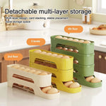 rangement d'oeufs porte réfrigérator vert jaune beige moderne pratique coulissant réutilisable transparent opacité