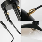 suspension lampe moderne noir métal têtes têtes ampoules câbles 90 260v 249 2000lm