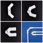 connecteur câble blanc abs moderne fixations camping outdoor deux quatre voies