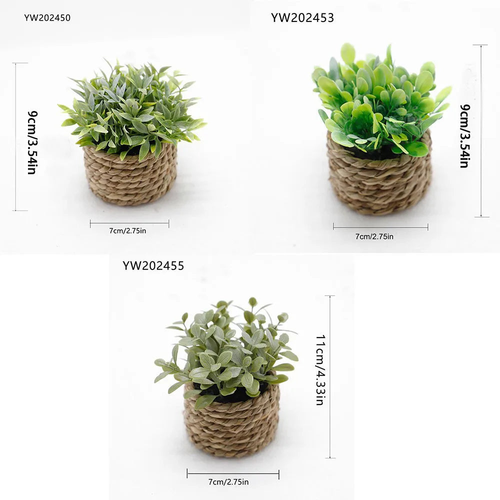 décoration intérieure plante artificielle pot osier feuilles vertes modernes salon