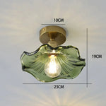 lustre suspendu vintage verre coloré tulipe filaments ampoule salon chambre