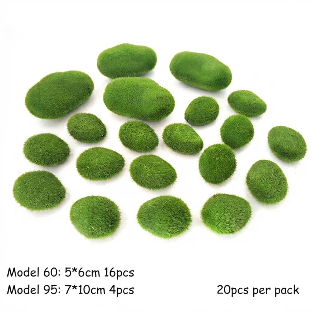mousse séchée naturelle fibreuse opaques variées couleurs adhésif extérieur intérieur decoration artisanale jardins chambre