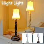 lampe table champignon blanc marron classique base stable abat jour câble