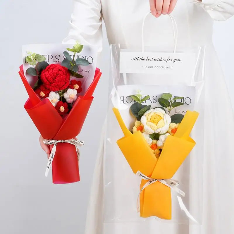 bouquet fleurs artificielles roses tournesols rouge jaune blanc moderne décoration intérieure anniversaire femme mère