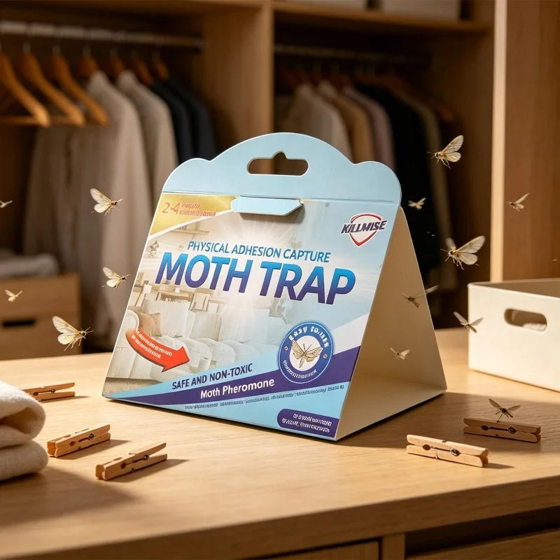 piège papillons adhésif beige bleu clair pratique économique piège insectes auto collant attrape mouches