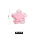 serviettes table moderne rose clair blancs fleurs paillettes translucides silicone anti dérapantes