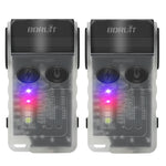 lampe torche rechargeable led transparente noire intense mode auto défense camping