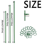 supports plantes vert modernes 30cm 40cm 45cm 10 pièces protections connecteurs